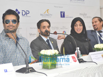 R Madhavan snapped at Dubai Property Show