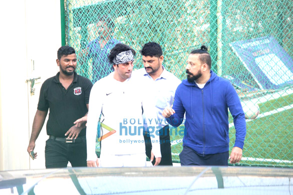 ranbir kapoor and ranveer singh snapped at a soccer match1 3