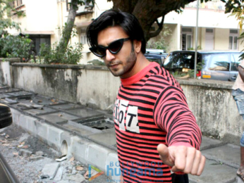 Ranveer Singh snapped outside a dubbing studio