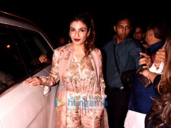 Raveena Tandon snapped arriving at Juhu festival