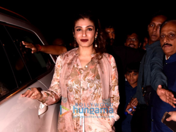 Raveena Tandon snapped arriving at Juhu festival