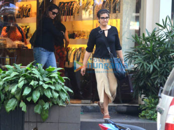 Raveena Tandon snapped at a jewellery store in Khar