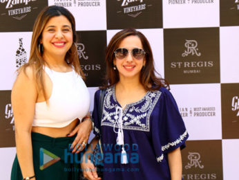 Roshni Chopra, Rouble Nagi, Vahbiz Mehta, Delna Poonawala attend the cake mixing ritual at St Regis