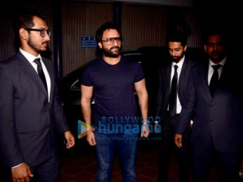 Saif Ali Khan arrives in his new jeep