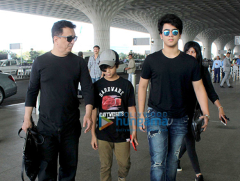 Sajid Nadiadwala, Shriya Sharan snapped at the airport