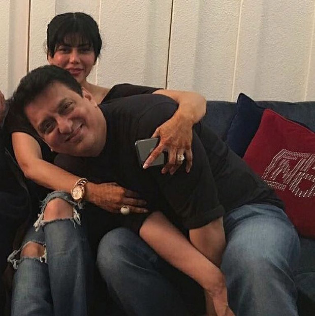 Sajid Nadiadwala and wife Warda celebrate their wedding anniversary with Salim Khan and family