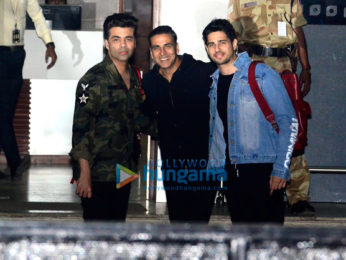 Salman Khan, Katrina Kaif, Karan Johar, Akshay Kumar & Sidharth Malhotra snapped arriving from Goa