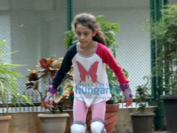 Sanjay Dutt's kids snapped roller skating