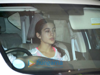 Sara Ali Khan and Ileana D'Cruz snapped at Bandra