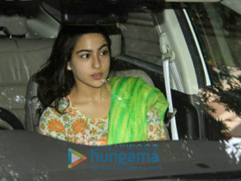 Sara Ali Khan snapped at Abhishek Kapoor's office