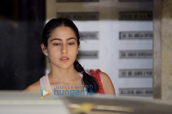 Sara Ali Khan snapped heading for her gym