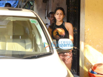 Sara Ali Khan spotted after her gym session in Khar