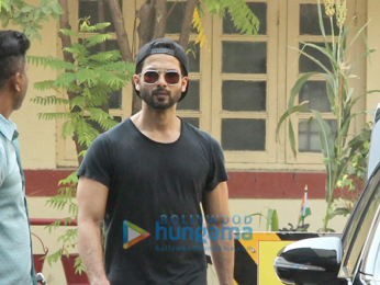Shahid Kapoor, Kunal Khemu and Karan Singh Grover snapped outside their gym