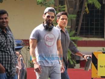 Shahid Kapoor snapped at the gym