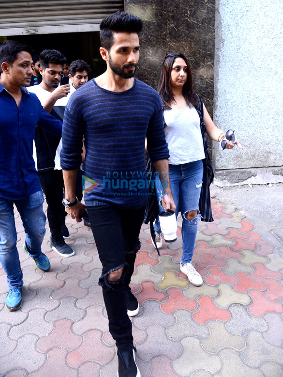 Shahid Kapoor and Zareen Khan snapped in Lower Parel