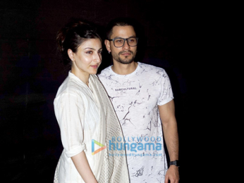 Soha Ali Khan and Kunal Khemu grace the screening of the film 'An Insignificant Man'
