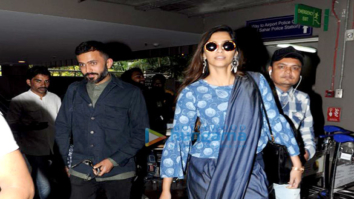 Sonam Kapoor, Anand Ahuja and Govinda snapped at the airport