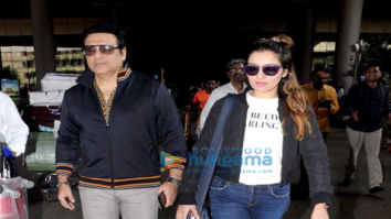 Sonam Kapoor, Anand Ahuja and Govinda snapped at the airport