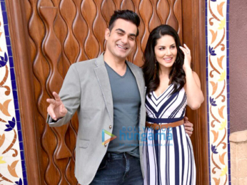 Sunny Leone and Arbaaz Khan promote their film 'Tera Intezaar'