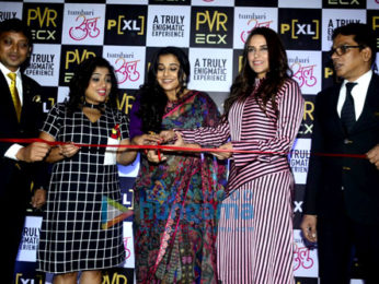 Vidya Balan, Neha Dhupia, RJ Mallishka launch PVR P [XL] at Kurla, Mumbai