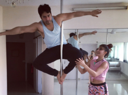 Varun Dhawan learns pole dancing from Jacqueline Fernandez