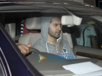 Varun Dhawan snapped outside his gym