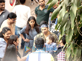Varun Dhawan spotted at Mehboob studio in Bandra