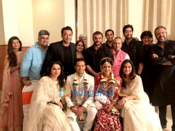 Vatsal Seth and Ishita Dutta pose after their wedding
