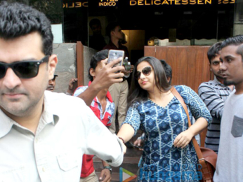 Vidya Balan and Siddharth Roy Kapur spotted at Indigo