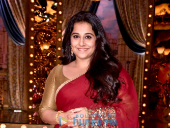 Vidya Balan and Manav Kaul snapped on the sets of the show Aunty Boli Lagao Boli