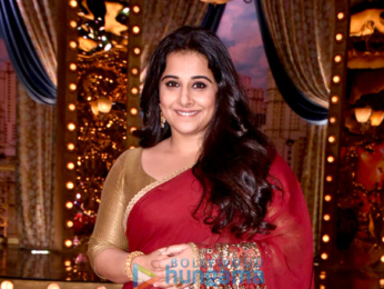 Vidya Balan and Manav Kaul snapped on the sets of the show Aunty Boli Lagao Boli