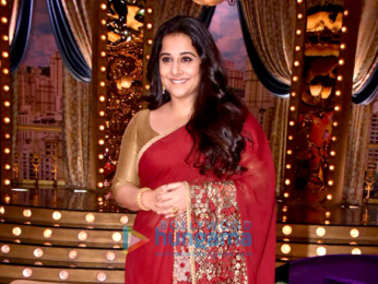 Vidya Balan and Manav Kaul snapped on the sets of the show Aunty Boli Lagao Boli