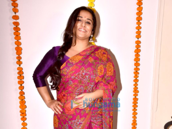 Vidya Balan attends the success bash of the film Tumhari Sulu