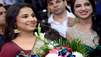 Vidya Balan visits a salon in Delhi