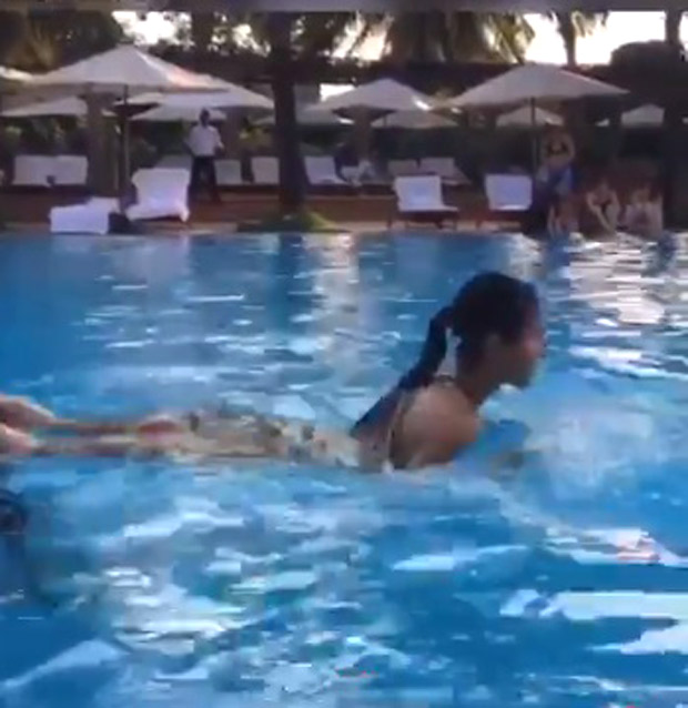 WATCH Katrina Kaif trains in swimming pool; misses her swimming buddy Alia Bhatt