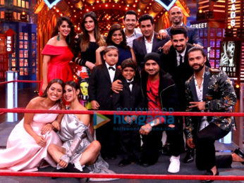 Zareen Khan snapped on the sets of Entertainment Ki Raat