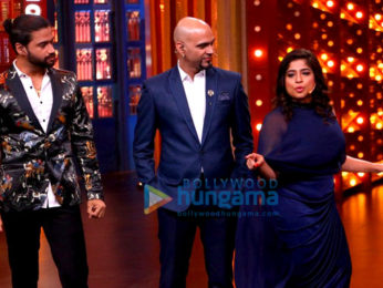 Zareen Khan snapped on the sets of Entertainment Ki Raat