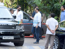 Spotted: Aditya Chopra, Rani Mukerji and their daughter Adira attend late Ram Mukerji’s prayer meet