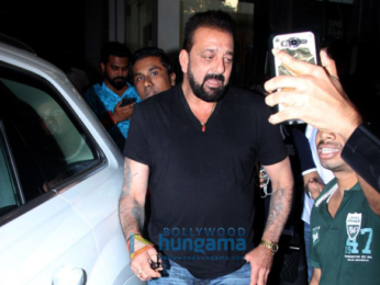 sanjay dutt spotted at ashutosh govarikar office done