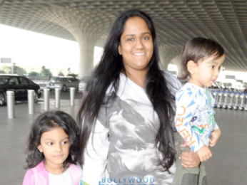 Aamir Khan, Arpita Khan Sharma and others at the airport