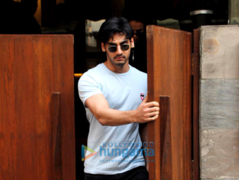 Ahaan Shetty spotted with Tania Shroff at Bandra