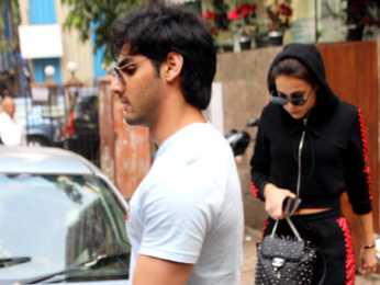 Ahaan Shetty spotted with Tania Shroff at Bandra