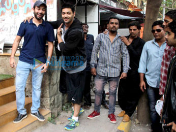 Ali Fazal snapped at a restaurant in Bandra