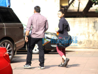 Alia Bhatt snapped at the gym