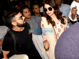 Virat Kohli and Anushka Sharma arrive in Mumbai
