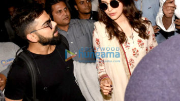 Virat Kohli and Anushka Sharma arrive in Mumbai