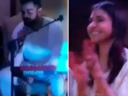 Watch: Anushka Sharma cheers for Virat Kohli as he croons ‘Mere Mehboob Qayamat Hogi’ for her before their big wedding day!