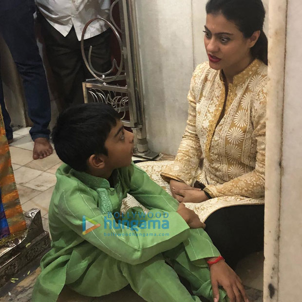 Check out Kajol takes son Yug and family to seek blessings at Siddharoodh Mutt Kajol is a doting mother and a family person. The actress spends as much time as possible with her kids and family whenever not working. On Thursday, Kajol to