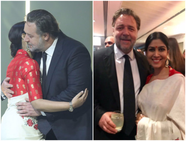 Check out Sakshi Tanwar hugs Russell Crowe while receiving Best Asian Film Award for Dangal (1)
