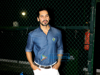 Dino Morea and Mandana Karimi spotted at a football event